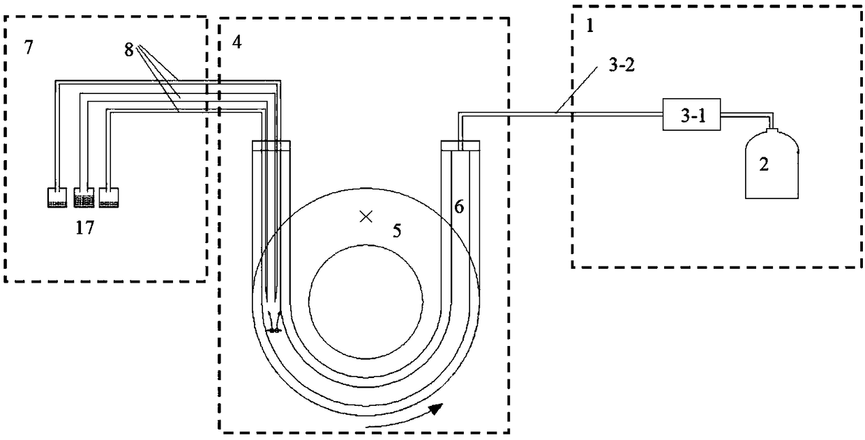 Device and method for achieving separation of negative and positive ions in solution through magnetic field