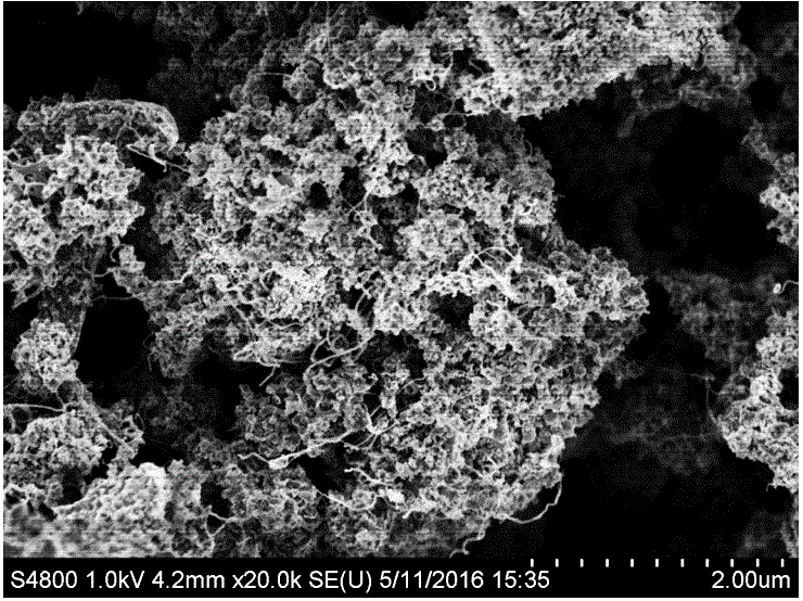 Preparation method of carbon nanotube composite porous silicon anode material for lithium ion battery