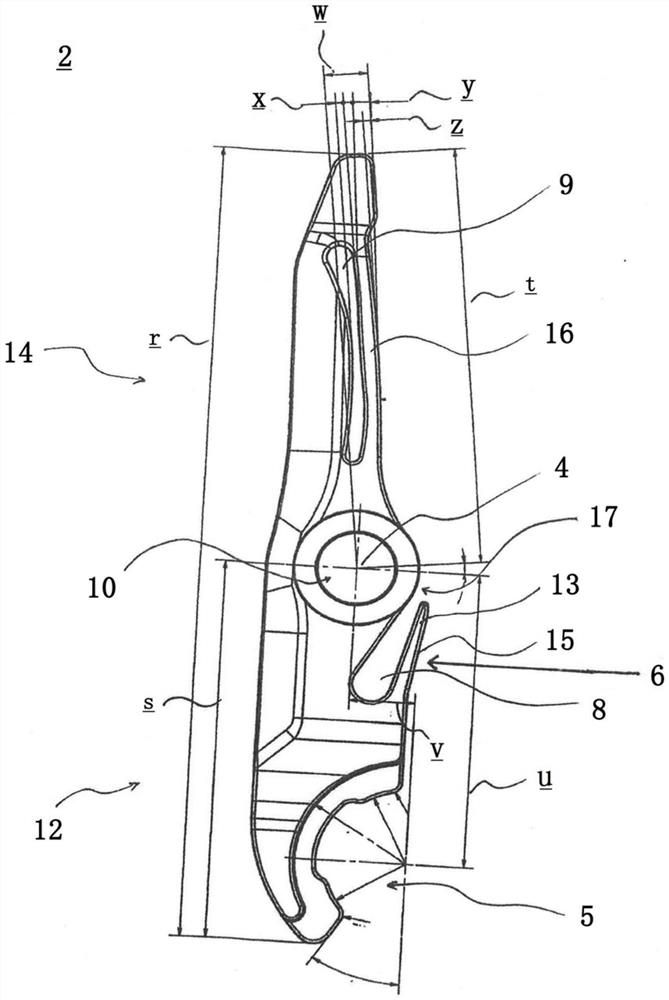 Gripping arm for containers and gripping device comprising such a gripping arm