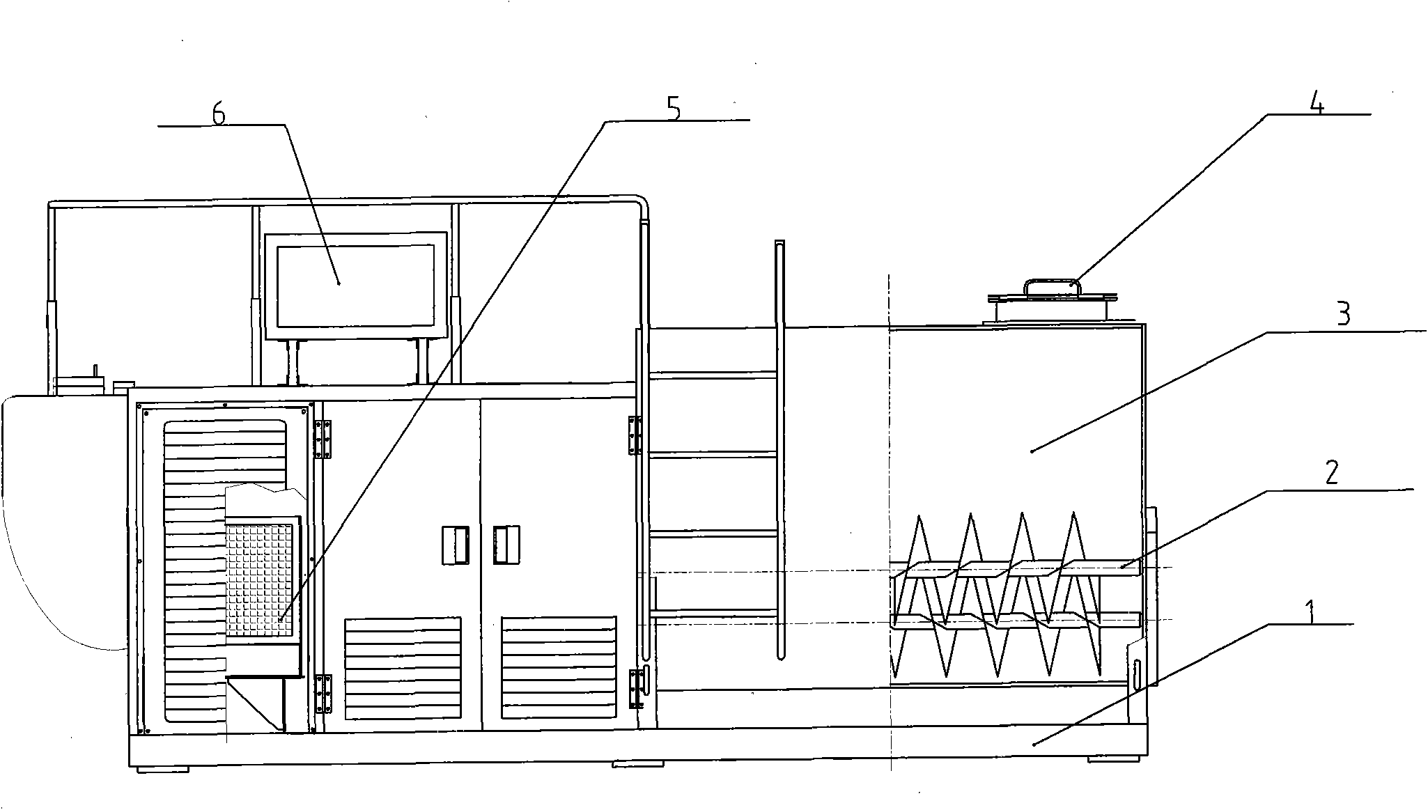 Granular soil spraying machine