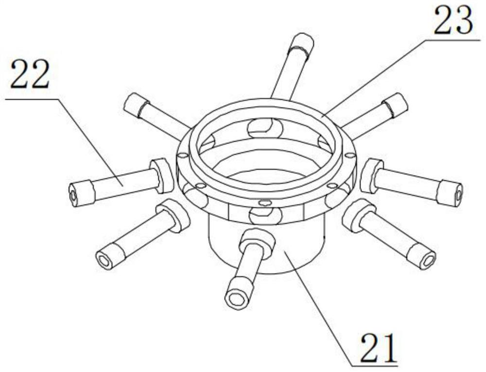 Water distributor blowdown device under filtering system