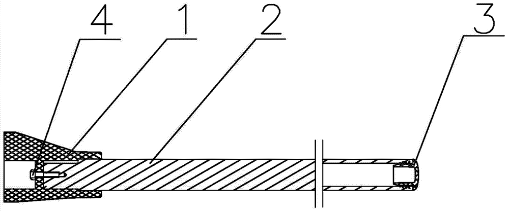 Fender support made of composite materials