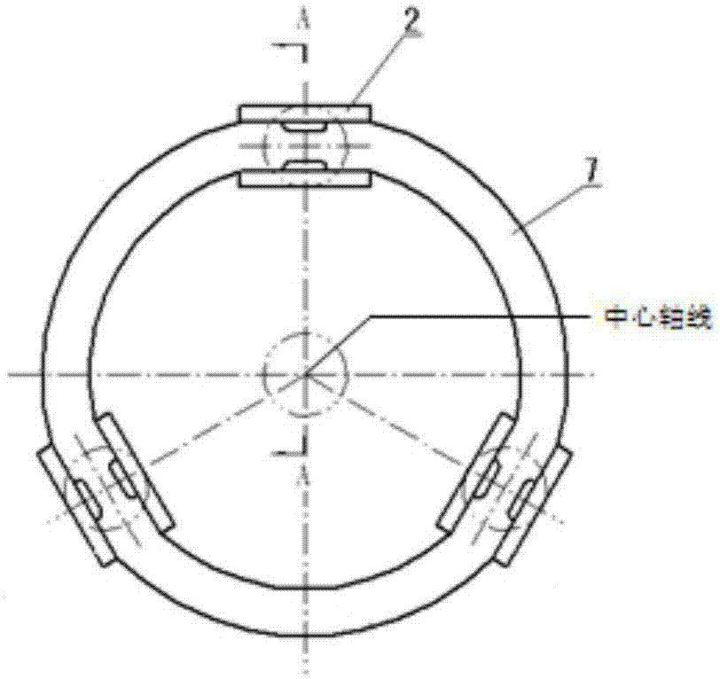 Repetition frequency giant pulse gas-laser laser head