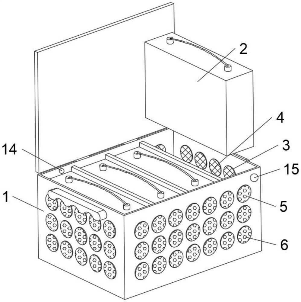 New energy storage system with safety explosion-proof early warning structure