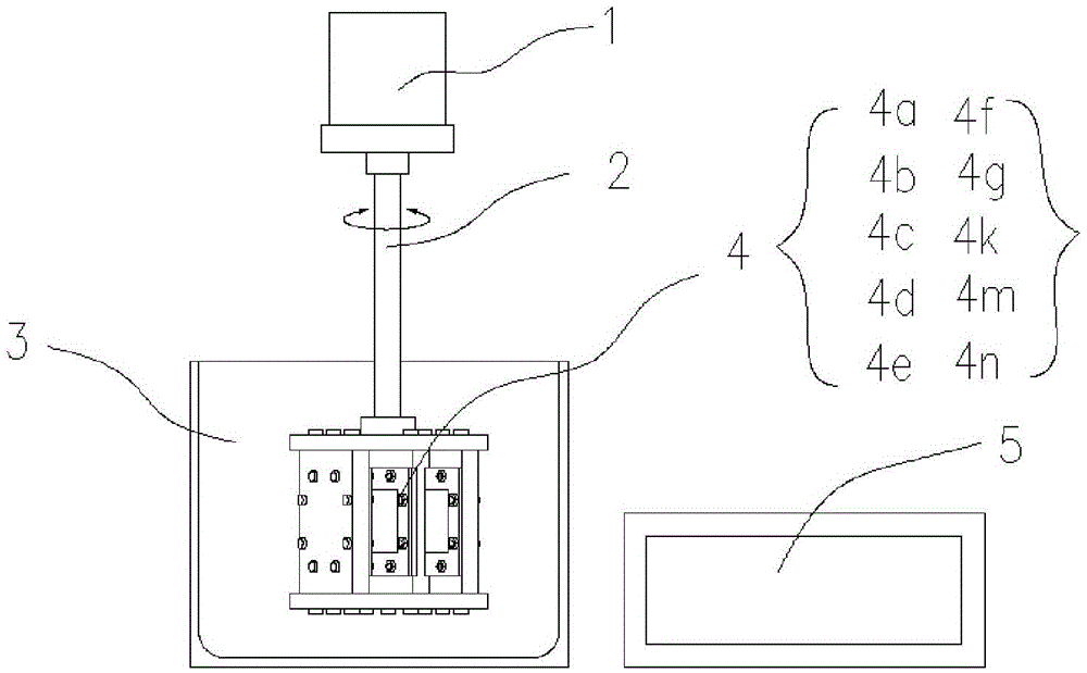 Micro electroforming device with double cathodes vertically rotating