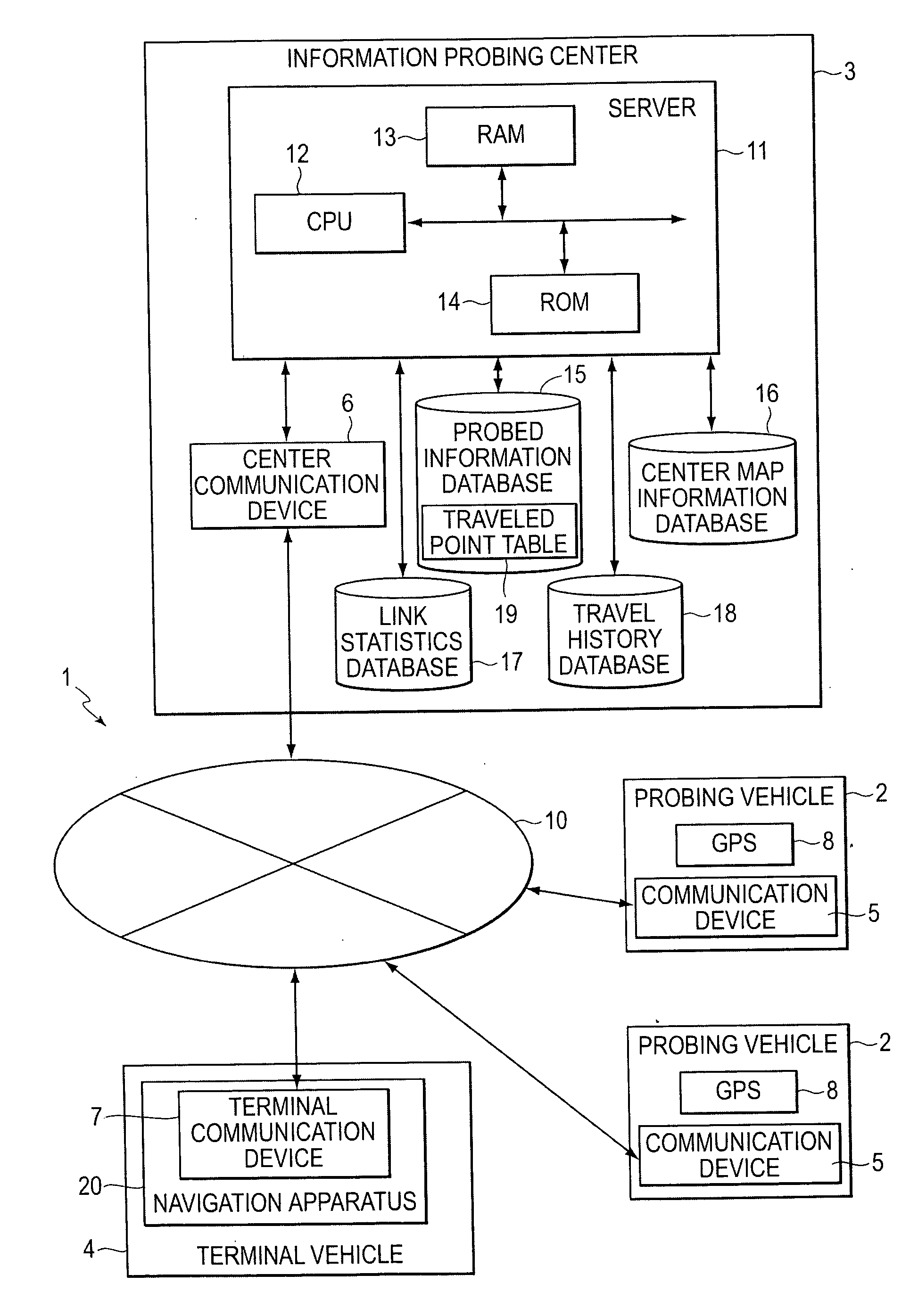 Traveled link identifying systems, methods, and programs