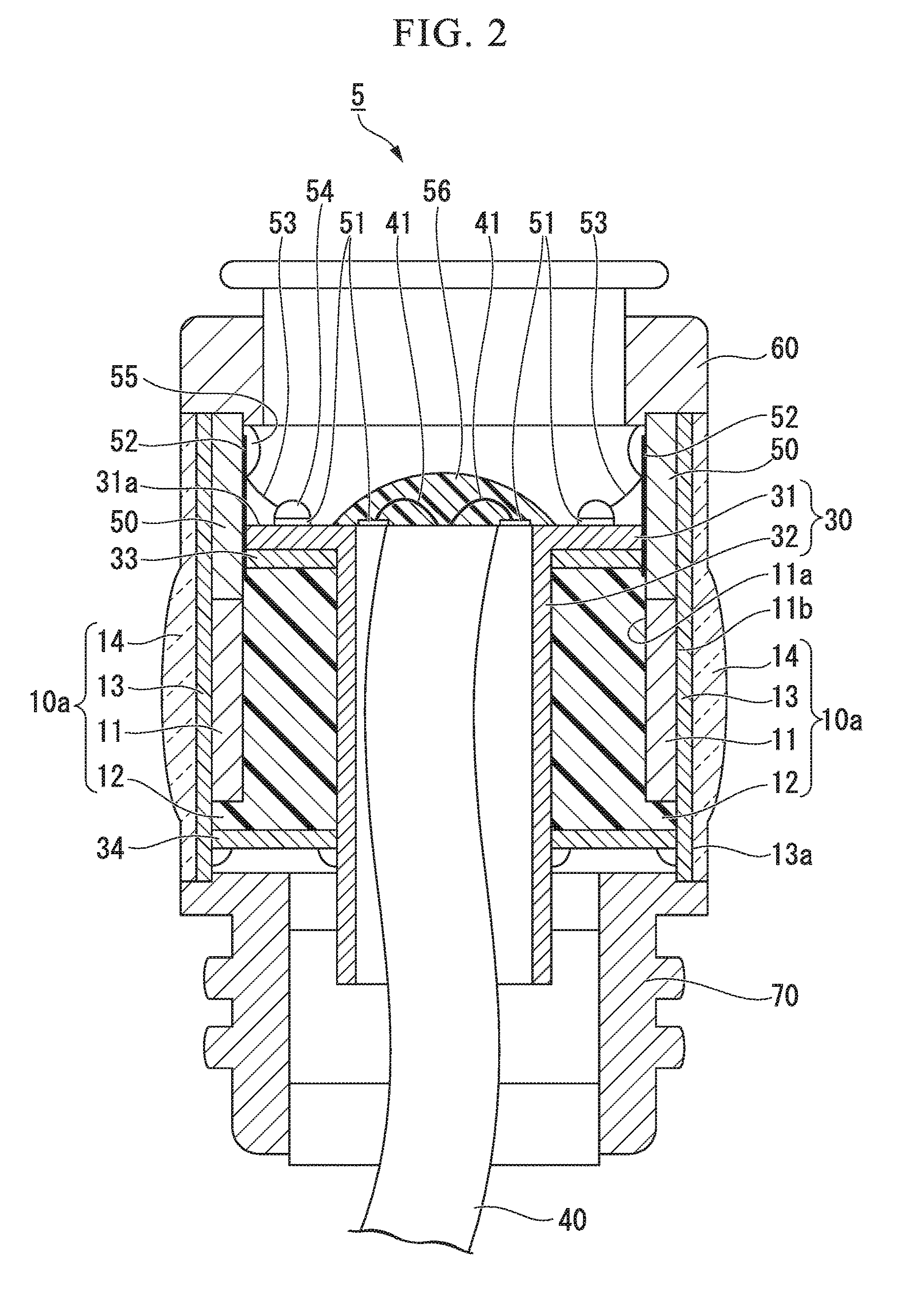 Resin composition, backing material for ultrasonic vibrator, ultrasonic vibrator, and ultrasonic endoscope