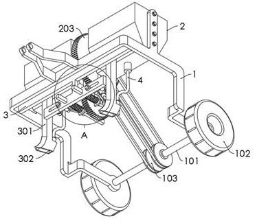 Corn fertilizing and sowing all-in-one machine