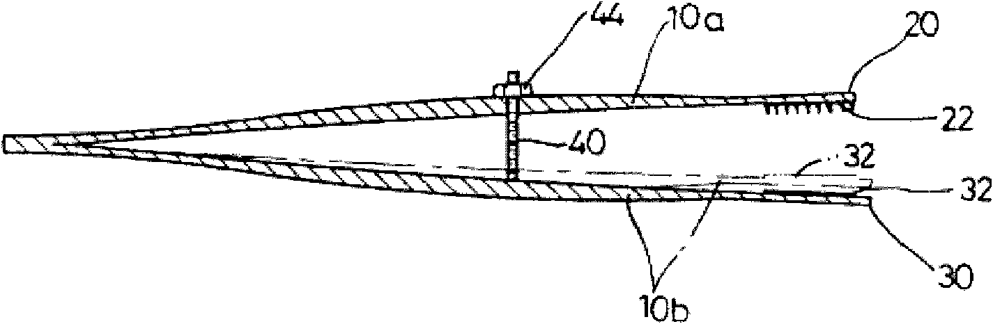 Forceps for lid-folding operation