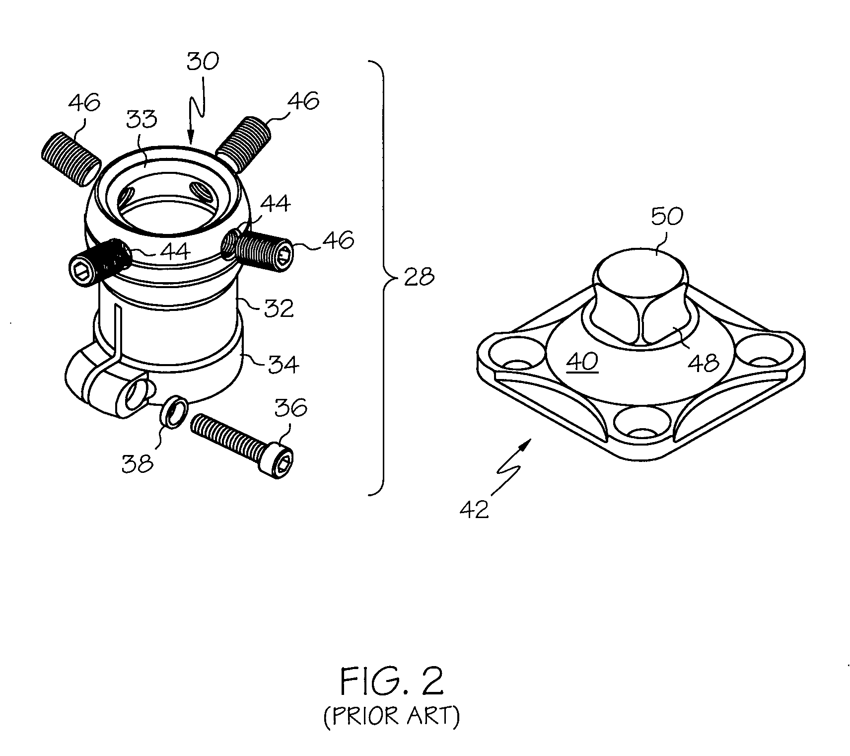 Prosthetic annular coupling socket adaptor with adjustable clamp