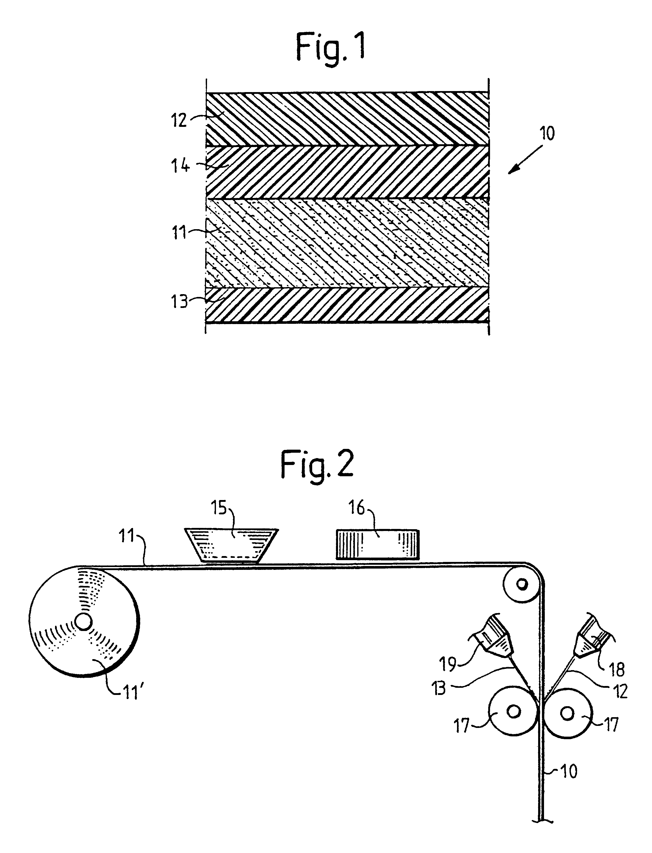 Laminated packaging material, a method of producing the same, as well as packaging containers