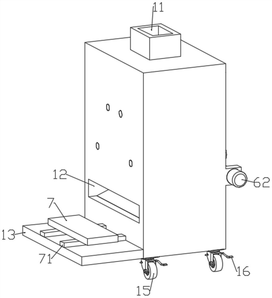 Industrial metal waste crushing and grinding device