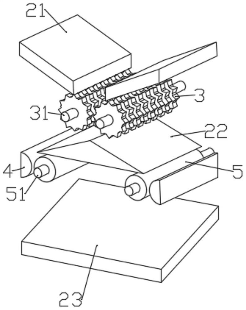 Industrial metal waste crushing and grinding device