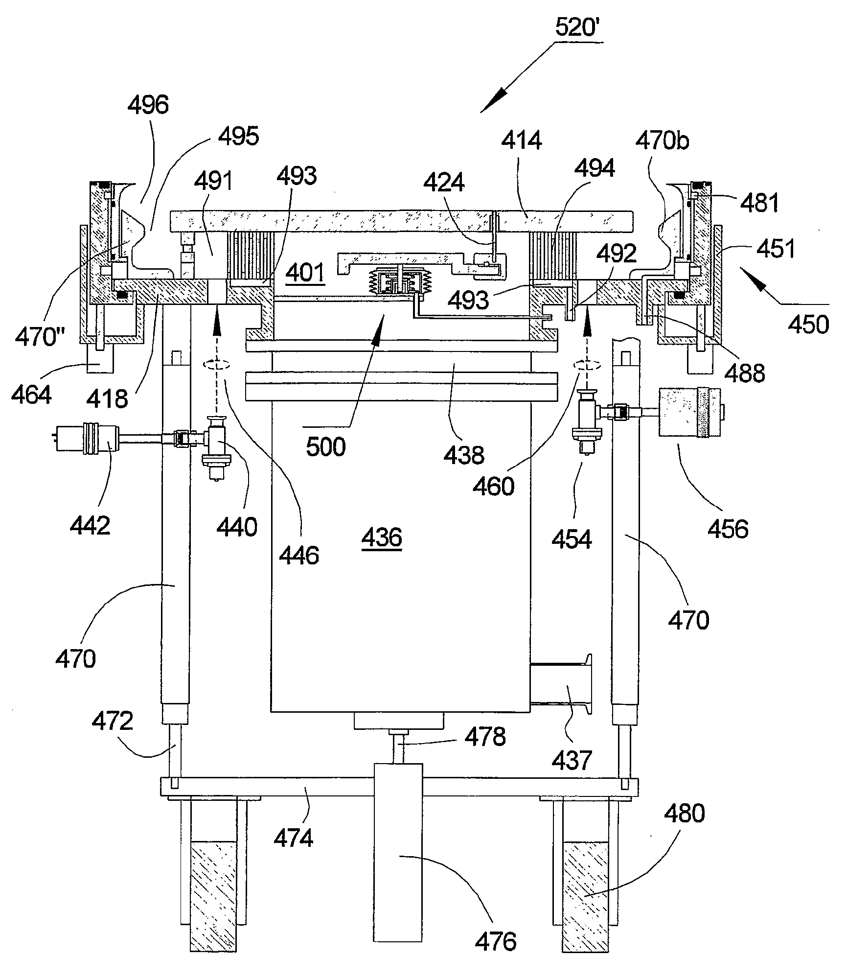 Perimeter partition-valve with protected seals and associated small size process chambers and multiple chamber systems