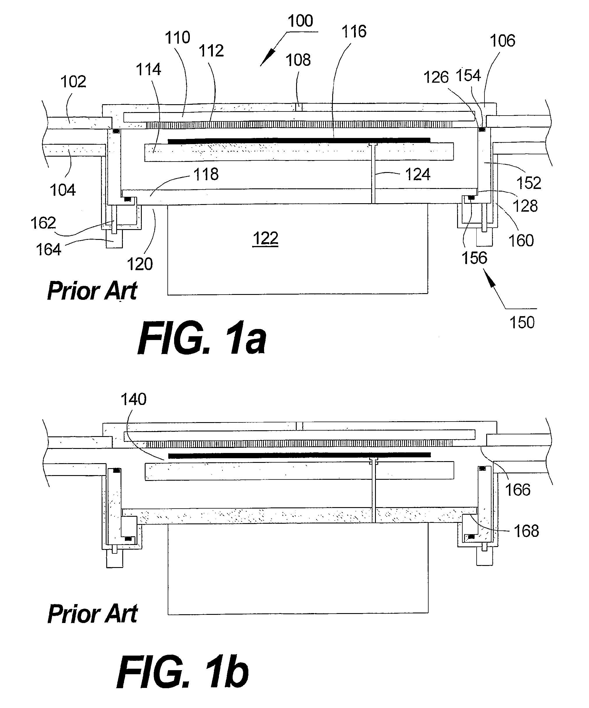 Perimeter partition-valve with protected seals and associated small size process chambers and multiple chamber systems