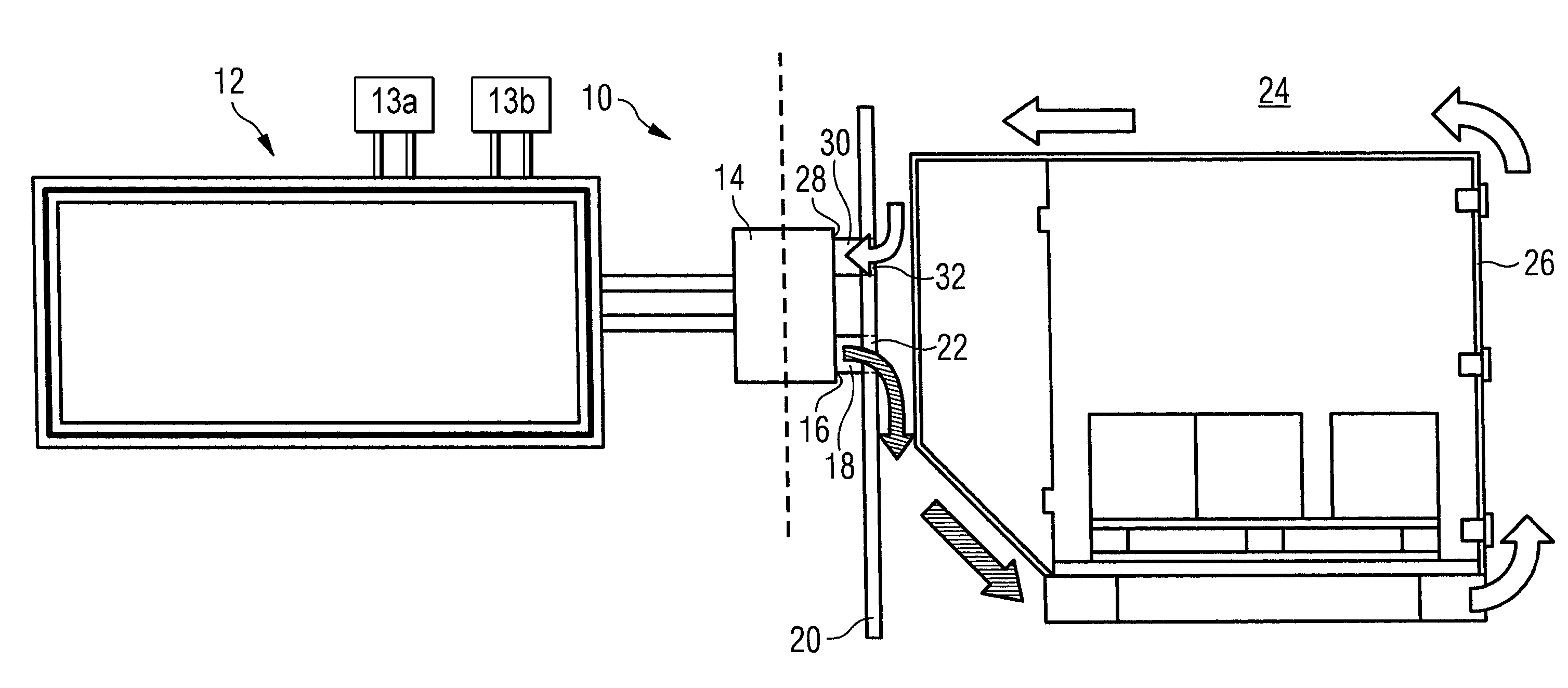 Cooling system and freight container