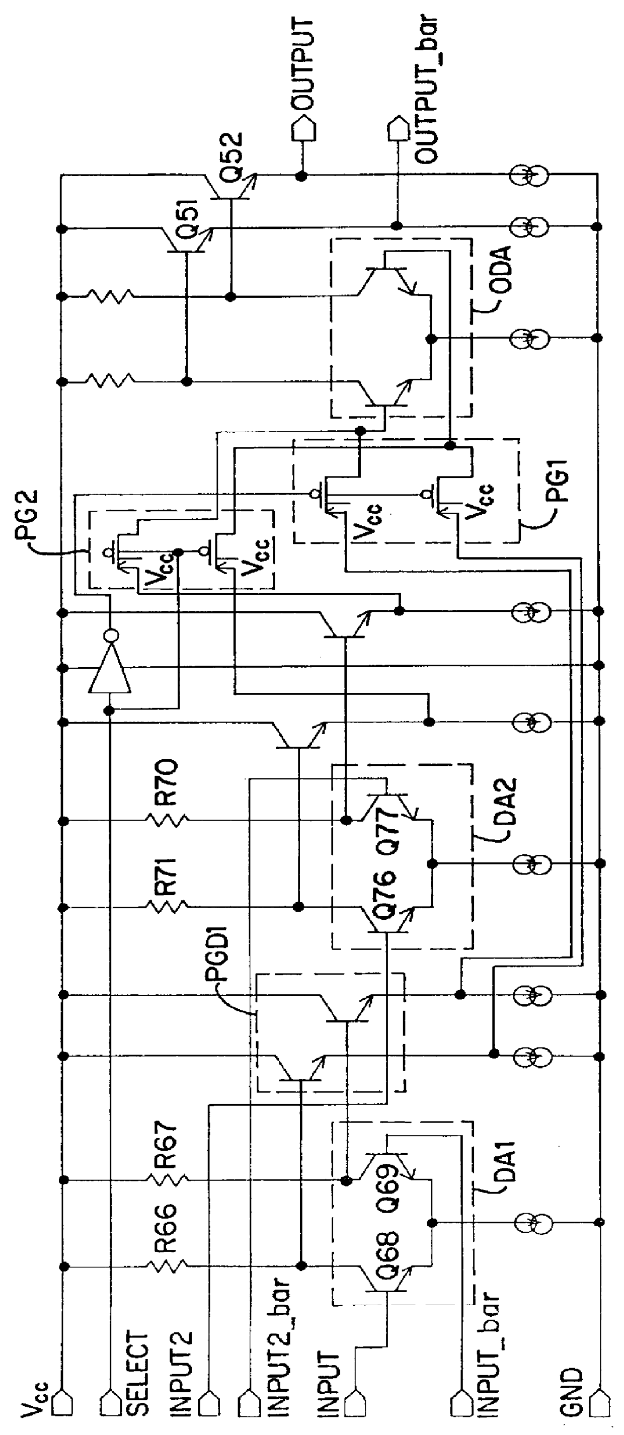 Low voltage, high speed multiplexer