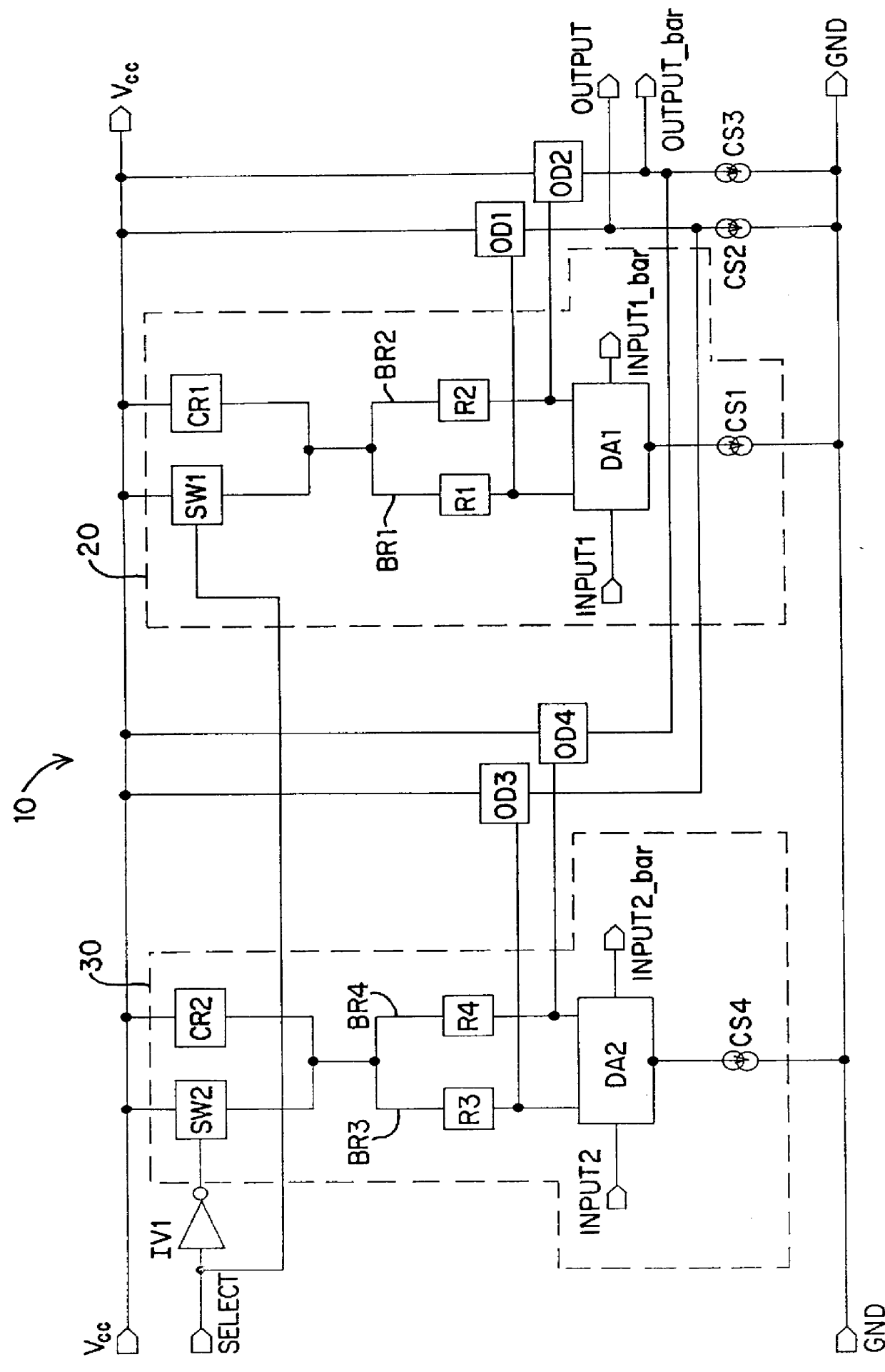 Low voltage, high speed multiplexer