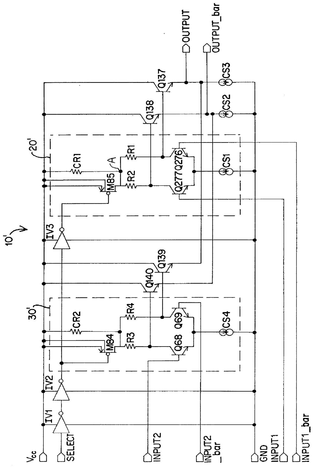 Low voltage, high speed multiplexer