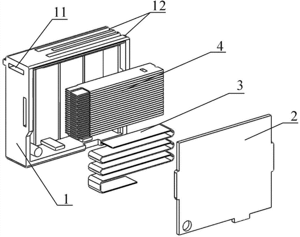 Testing strip packing box