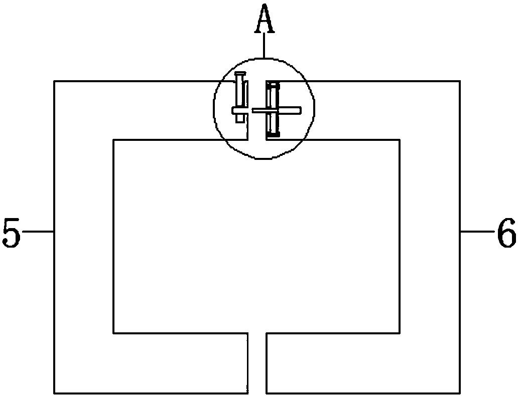 Iron core assembly device for magnetic component