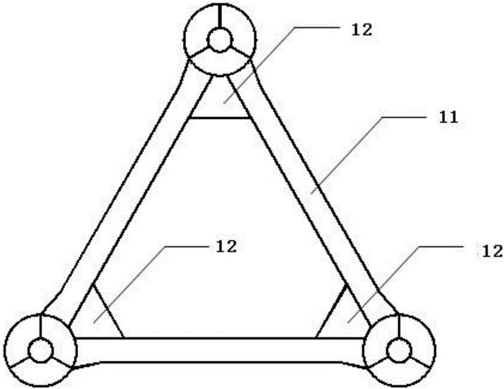 High-effective-load-ratio light semi-submersible type production platform