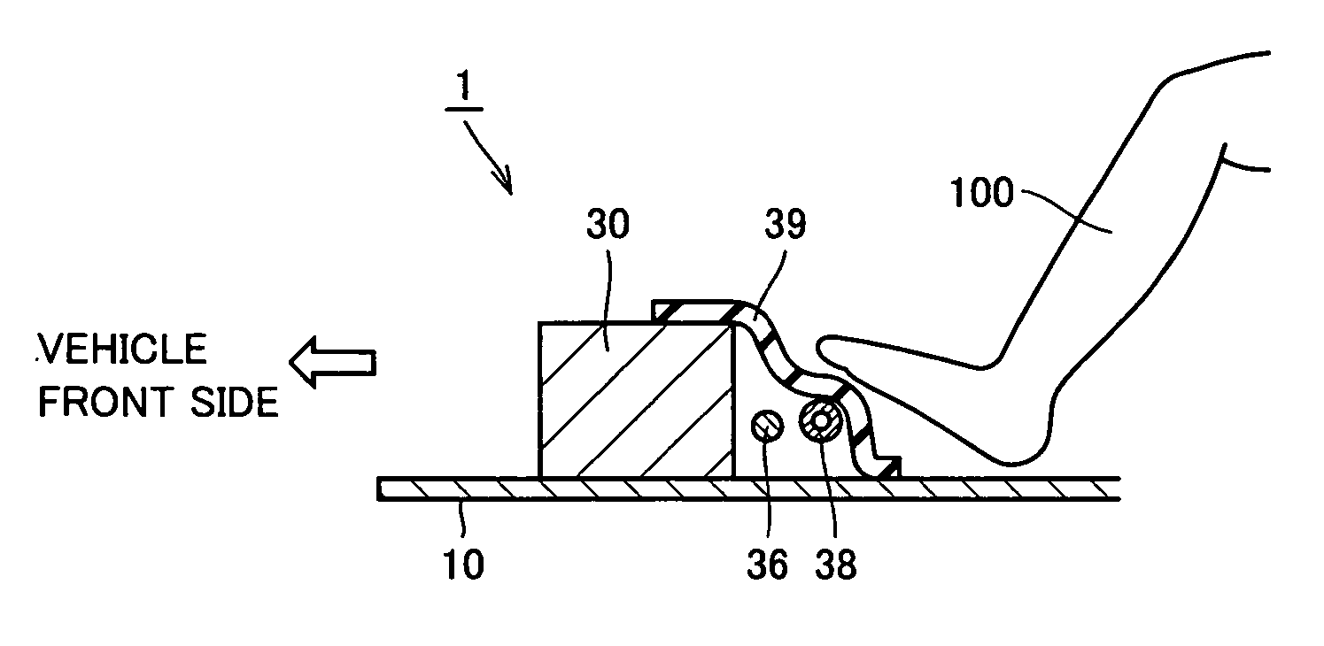 Mounting structure for vehicle battery pack