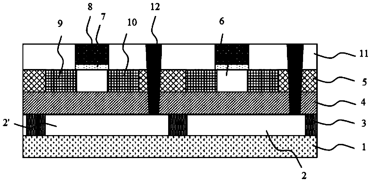 Flexible SOI device structure and preparation method thereof