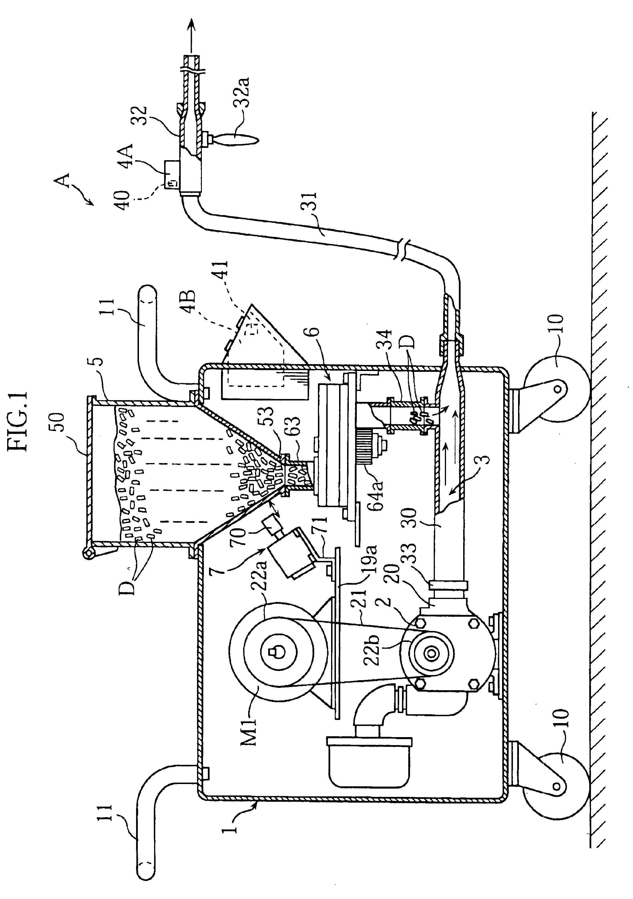 Dry-ice blast device