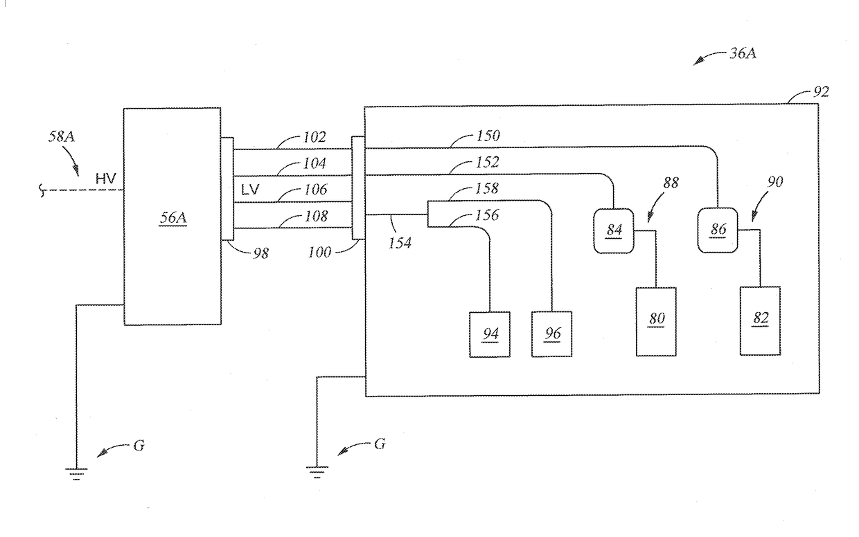 Cable management of electric powered hydraulic fracturing pump unit