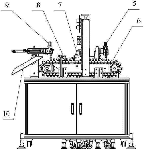 Full-automatic labeling machine for cable socket