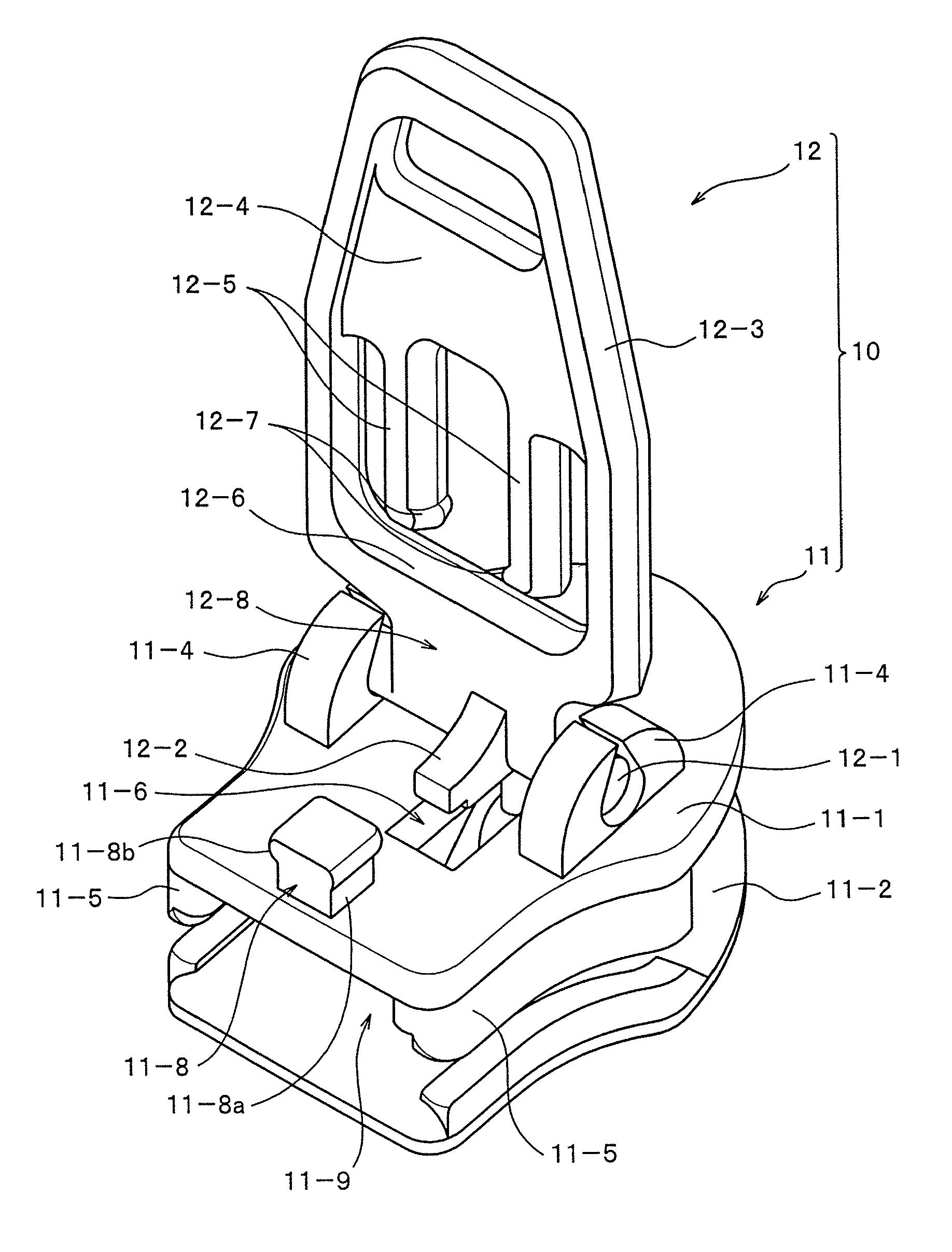 Slider for slide fastener