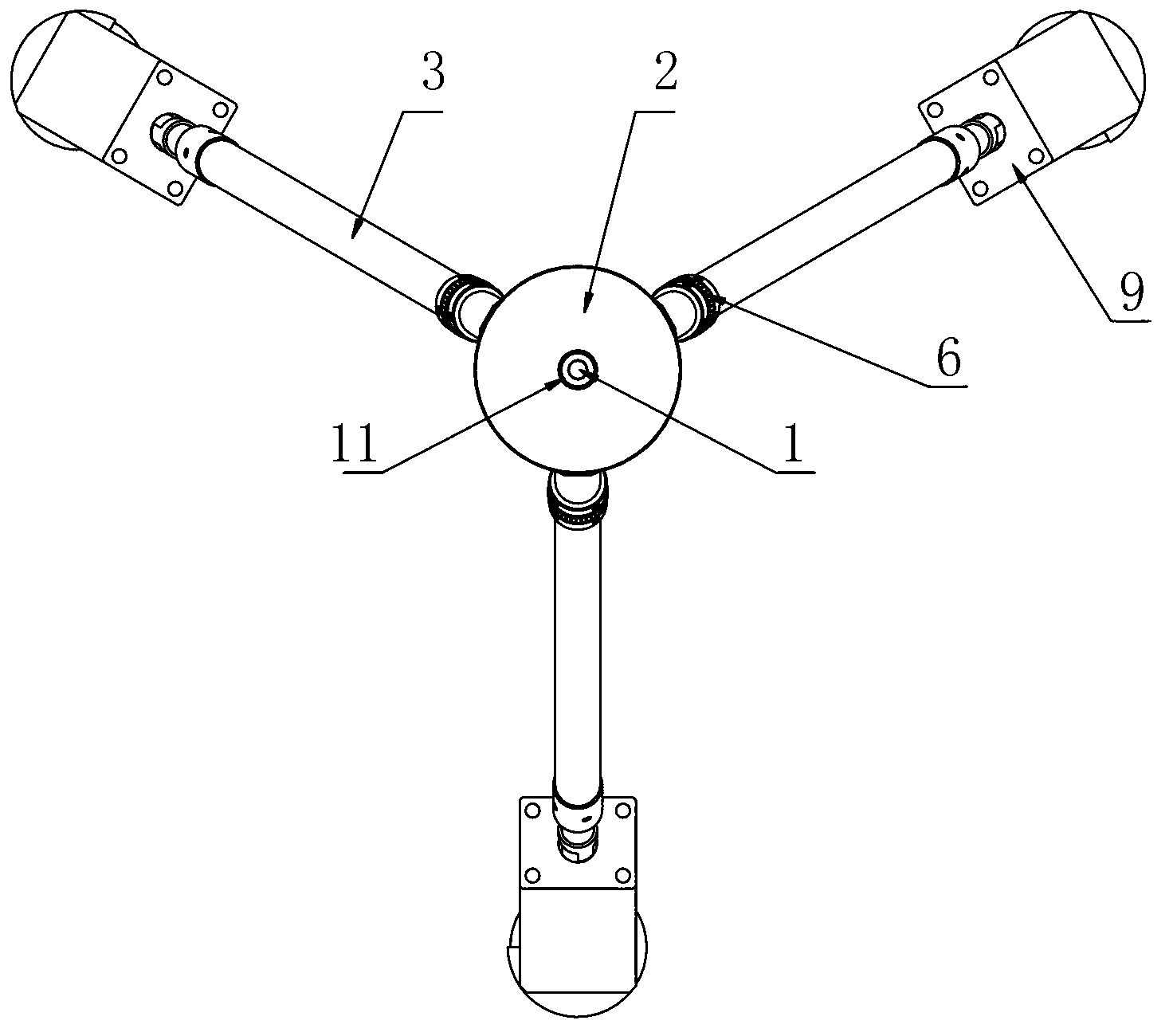 Multifunctional forced centering leg bracket