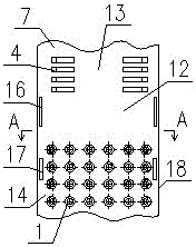 Face-fired boiler advanced denitration burning method