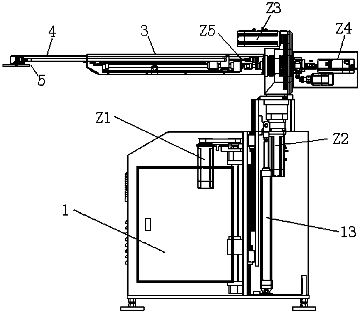 Intelligent five-shaft manipulator