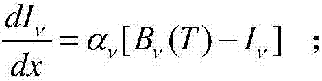 Atmospheric correction method for detecting radiation intensity of missile tail flame