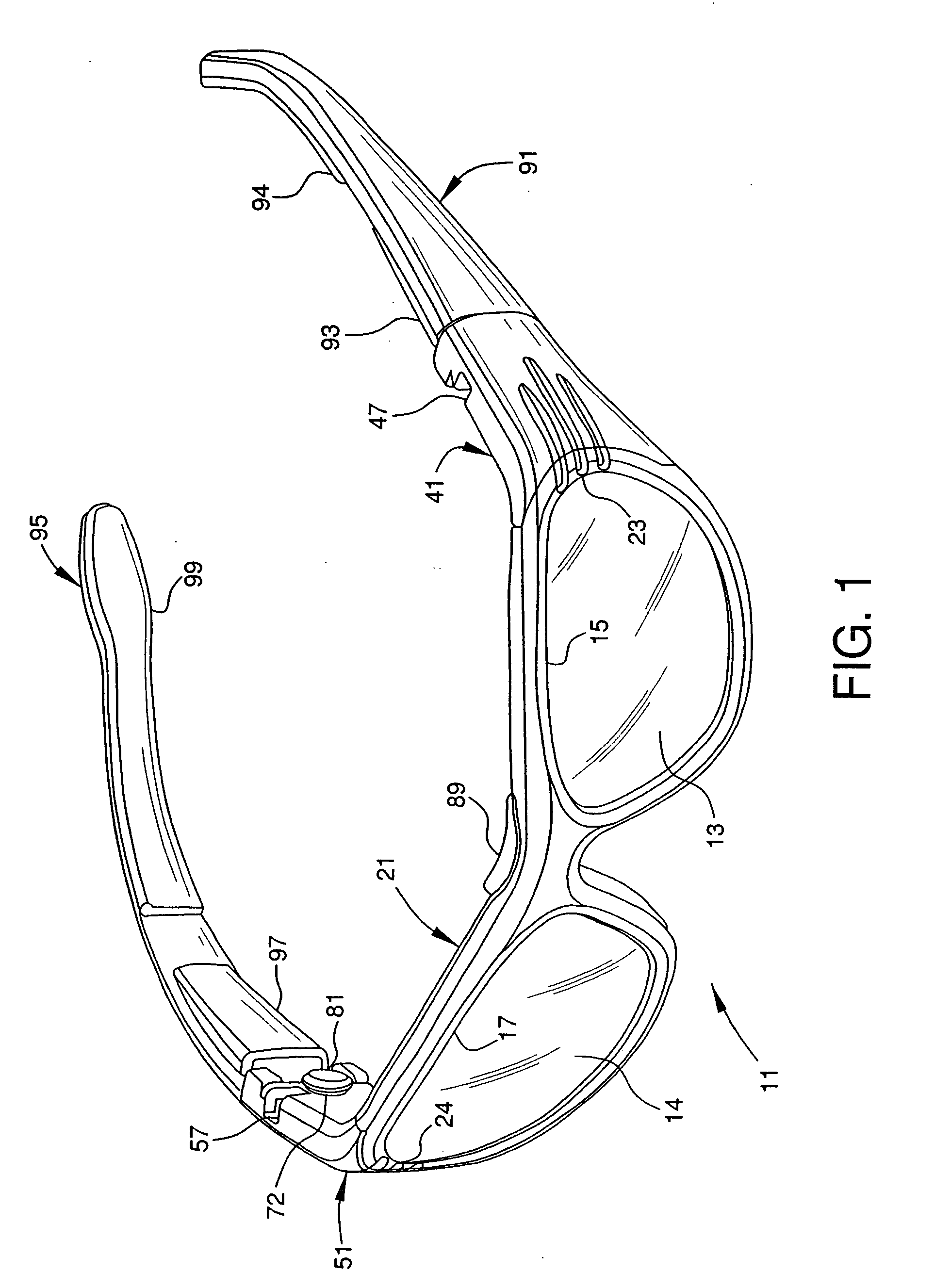 Impact resistant eyewear frame assembly having a split frame and fastener reinforcement