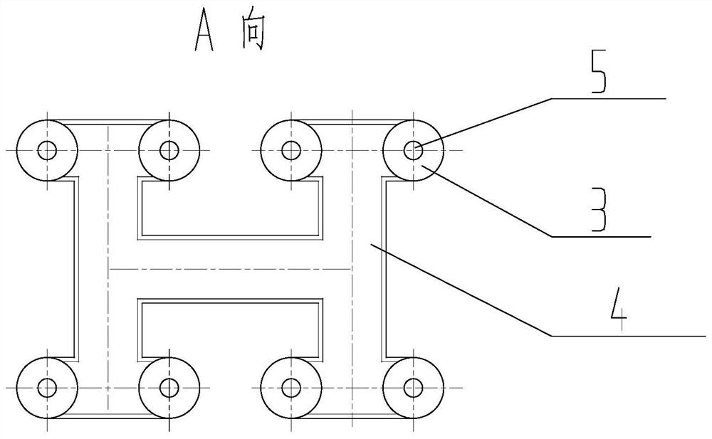 An assembled energy-saving anode steel claw for an aluminum electrolytic cell and its assembly method