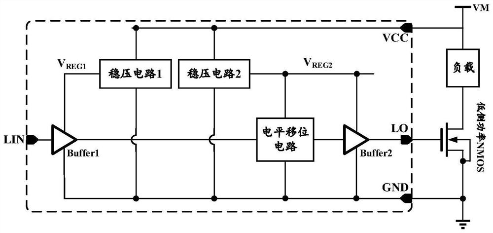 A high voltage pn bridge gate drive circuit