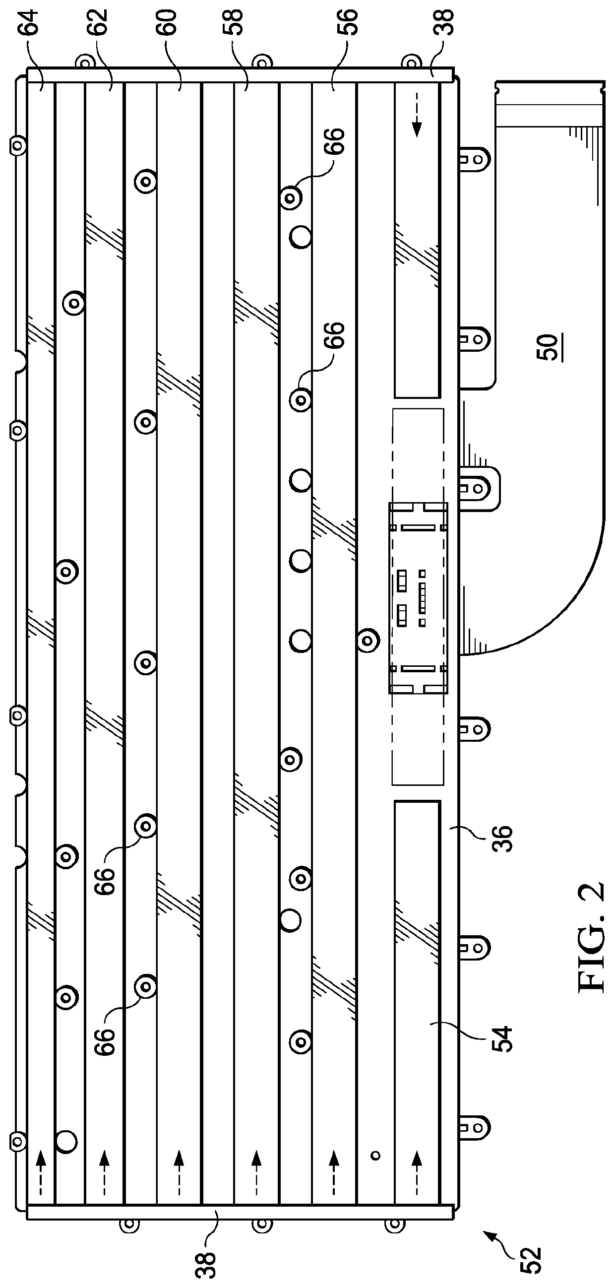 Information handling system keyboard discrete row illumination