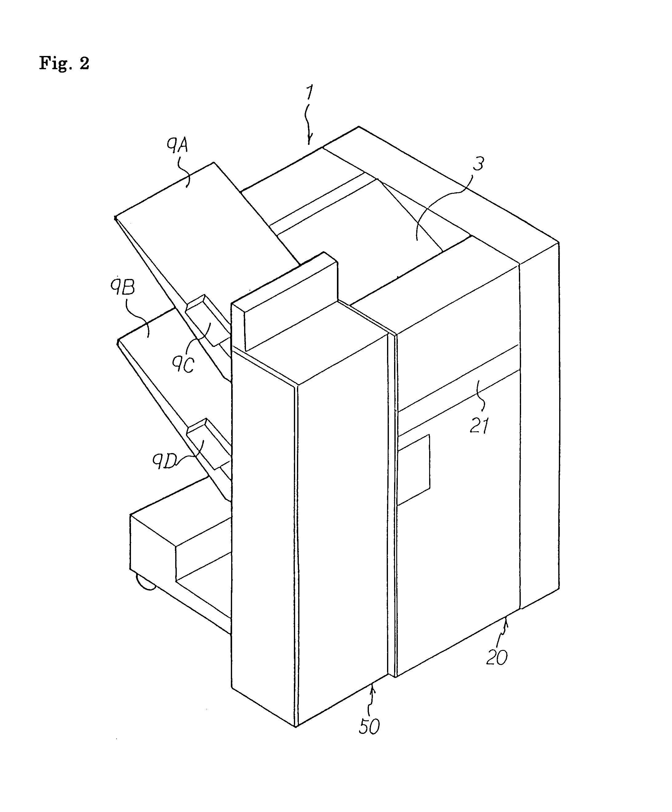 Sheets post processing device including stapler for variable widths