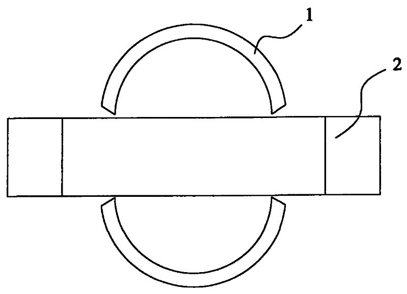 Method for welding pile leg main board pipe