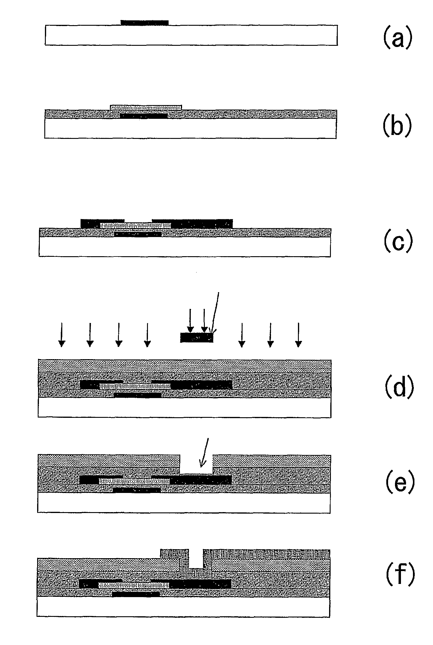 Process for producing a liquid crystal cell substrate having a TFT driver element, a liquid crystal cell substrate, and liquid crystal display device