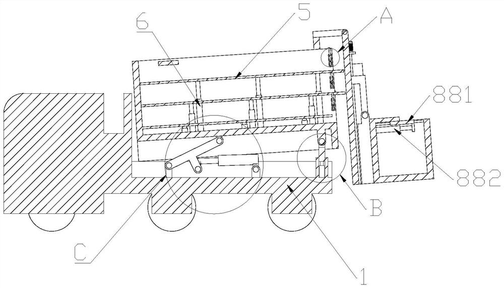 Dumper for sorting and transferring engineering ores