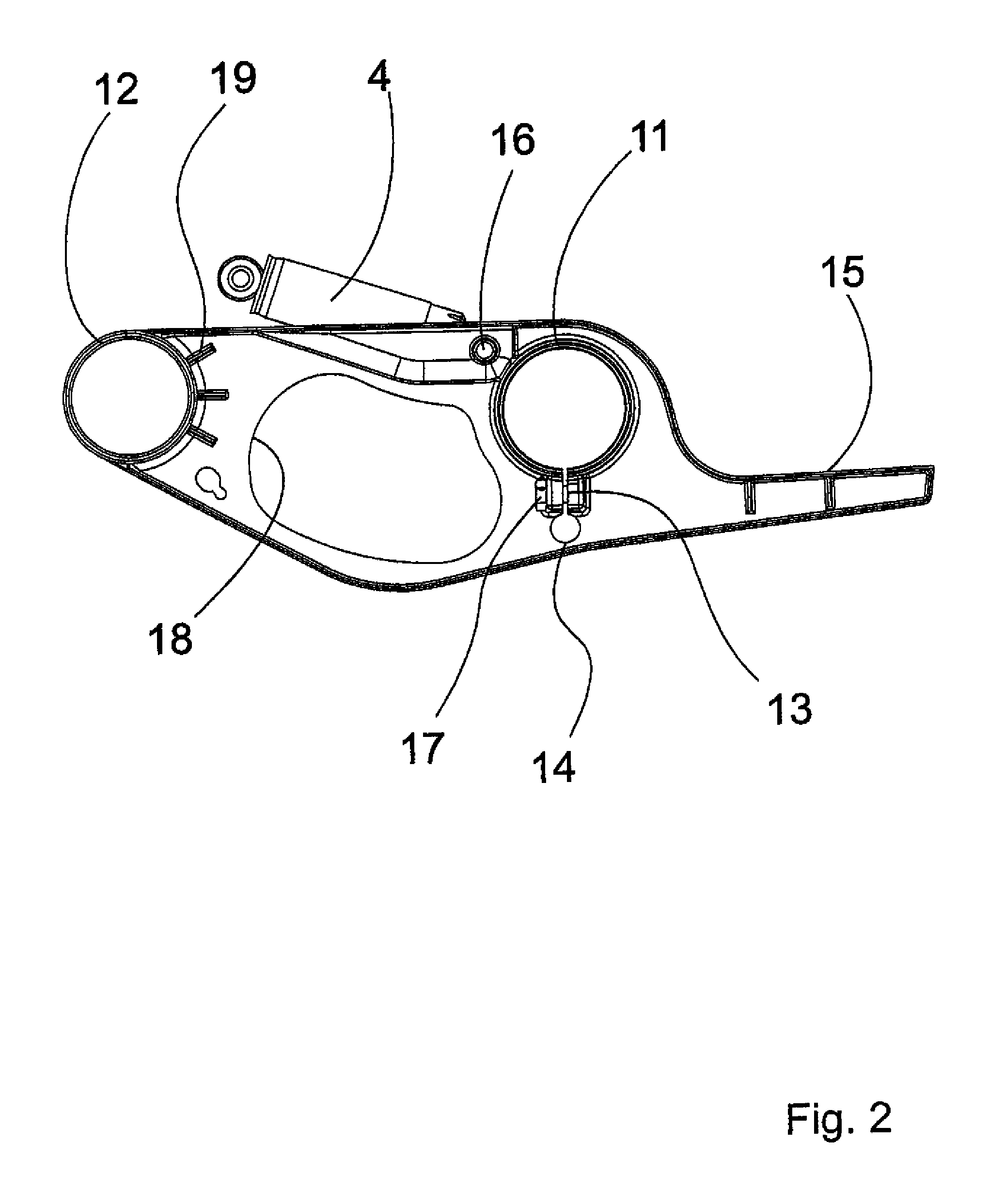 Wheel suspension arm