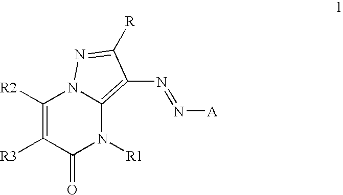 Inkjet inks containing azo pyrazolobenzopyrimidineone class of colorants