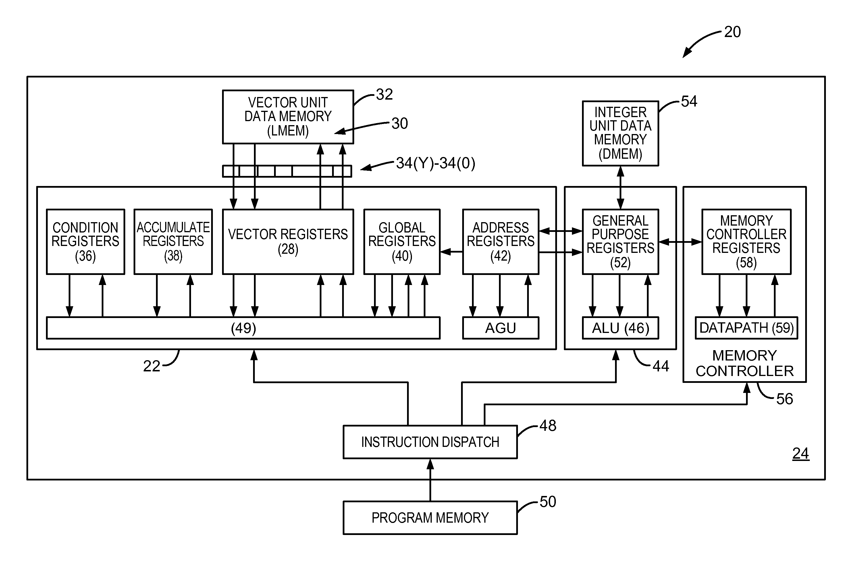 Vector processing carry-save accumulators employing redundant carry-save format to reduce carry propagation, and related vector processors, systems, and methods