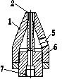 Long-range conical high-flow-rate pneumatic nozzle