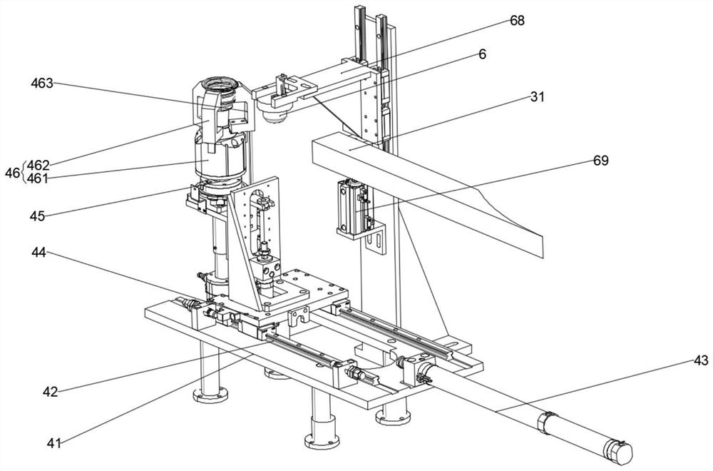 An automatic press-fitting process for a draft tube