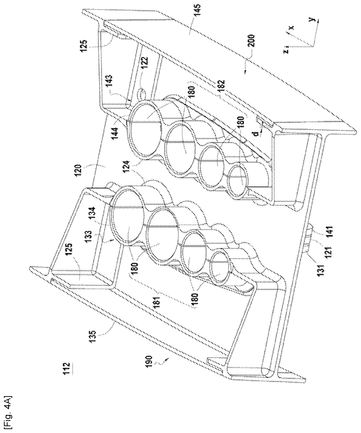 Fire wall and method for opening same